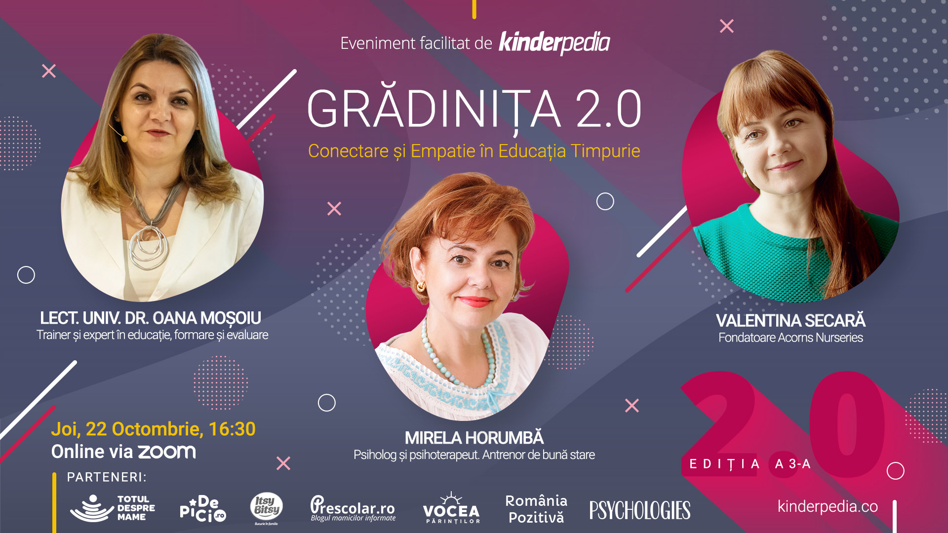 Grădinița 2.0: Conectare și empatie în educația timpurie, conferință online despre importanța conectării dintre educatori și părinți