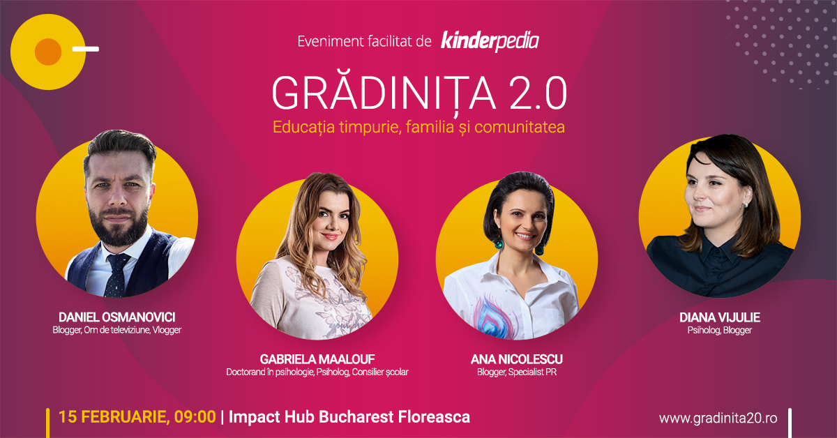 Gradinita 2.0 event cover panel parinti bloggeri